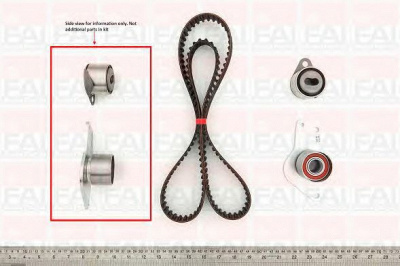 FAI AUTOPARTS tbk134 -  Комплект ремня ГРМ